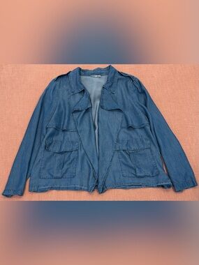 Dex 2XL Tencel chambray light denim jean Jacket women’s